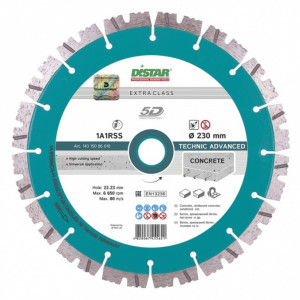 Диск алмазный Distar 230 Technic Advanced 5D 230х2.6х15х22.23