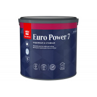Краска моющаяся для стен и потолков Euro Power-7 (Евро-7) TIKKURILA 2,7л белый (база А)