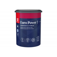 Краска моющаяся для стен и потолков Euro Power-7 (Евро-7) TIKKURILA 0,9л бесцветный (база С)
