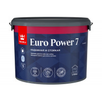 Краска моющаяся для стен и потолков Euro Power-7 (Евро-7) TIKKURILA 9л бесцветный (база С) 