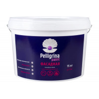 Краска акриловая фасадная белоснежная 15кг PELLIGRINA PAINT 