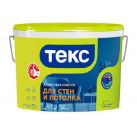 Краска ТЕКС латексная для стен и потолка 14 кг