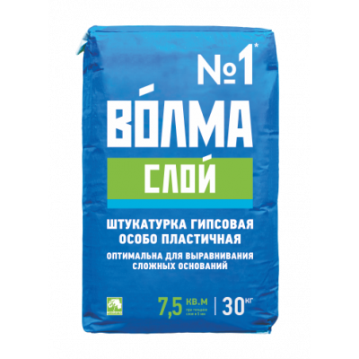 ВОЛМА Слой Штукатурка гипсовая пластичная 30 кг