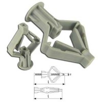 Дюбель Бабочка 8х28 мм пластиковый со сверлом для ГКЛ