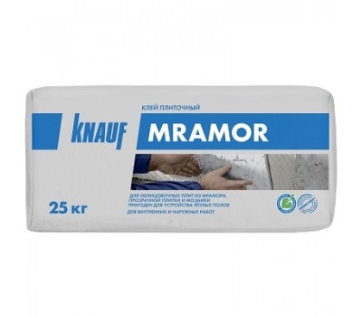 Клей плиточный КНАУФ Мрамор белый 25 кг