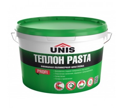 Шпатлевка полимер финишная Unis Теплон Pasta 15 кг